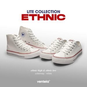Sepatu Sekolah Ventela Ethnic White
