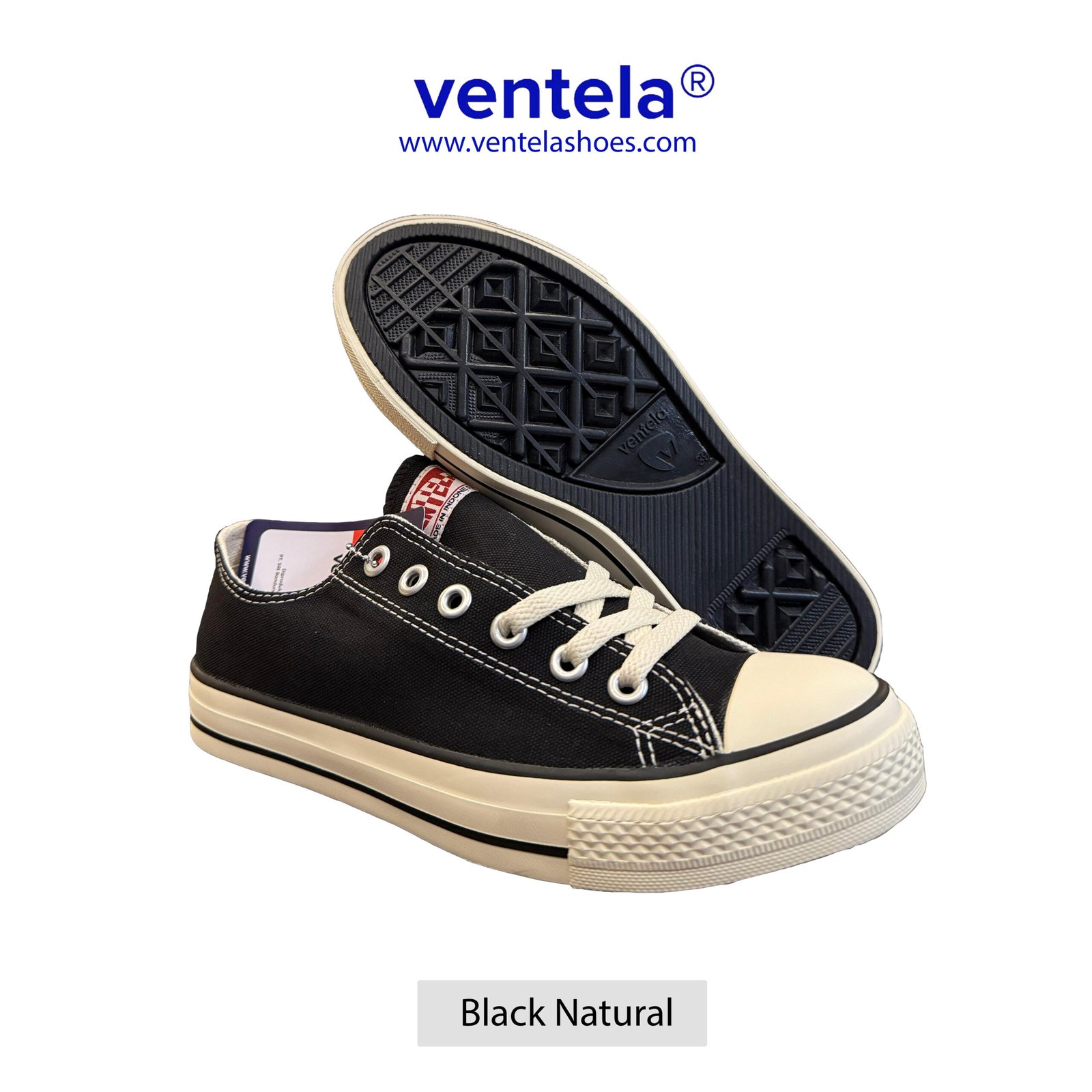 Ventela Ethnic Low Black Natural
