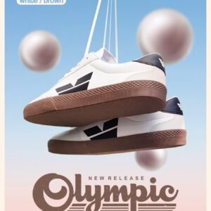 Sepatu Olah Raga Ventela Olympic White Brown