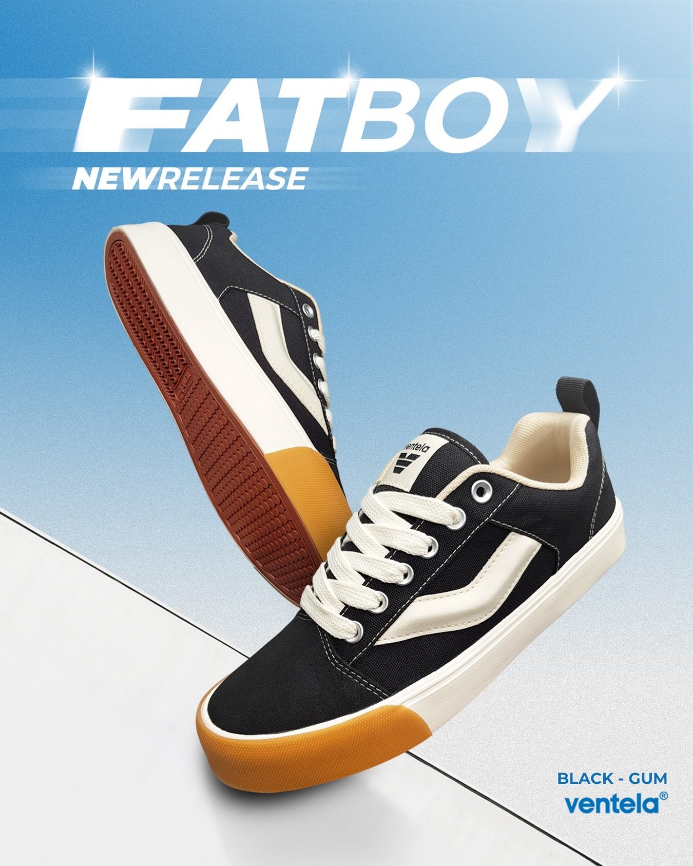 Ventela Fatboy Low Black Gum