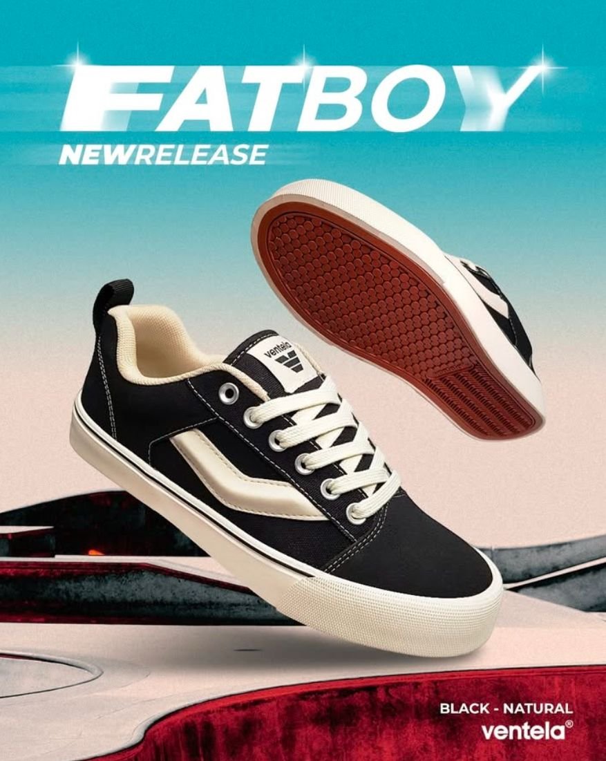 Ventela Fatboy Low Black Natural
