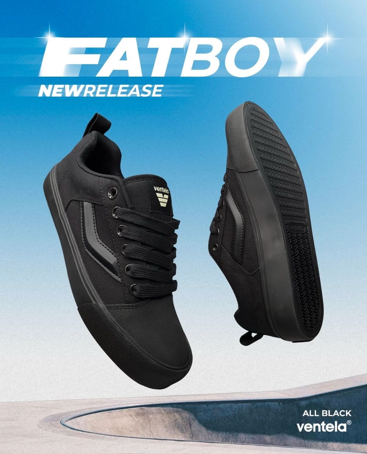 Ventela Fatboy Low All Black